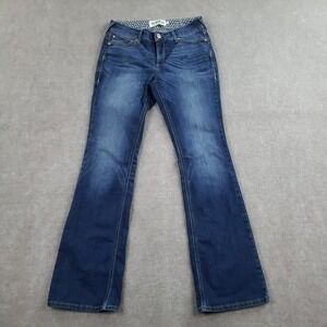 Ariat REAL Jeans Womens 31 L (Fits 32x34) Blue Bootcut Stretch Denim Western